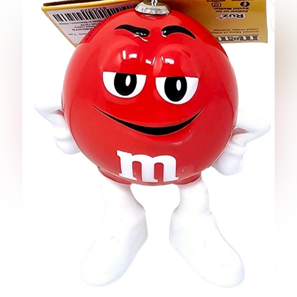 M&M's Red Ruz Holiday Ornament NWT - Picture 5 of 6